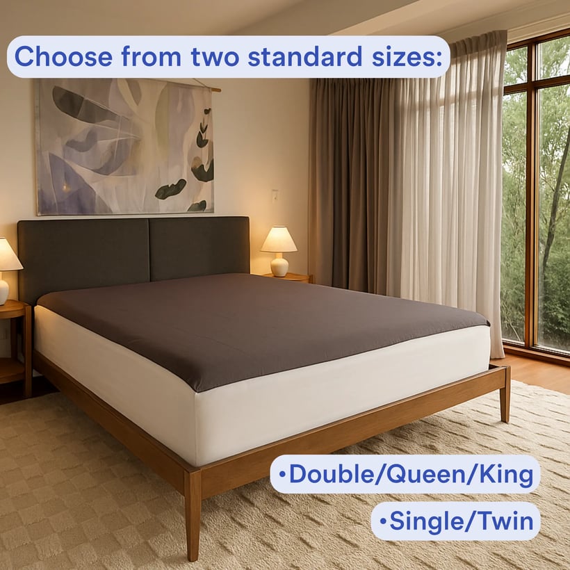 Grounding sheet size options double queen king single twin fits all bed sizes Australian earthing sheets