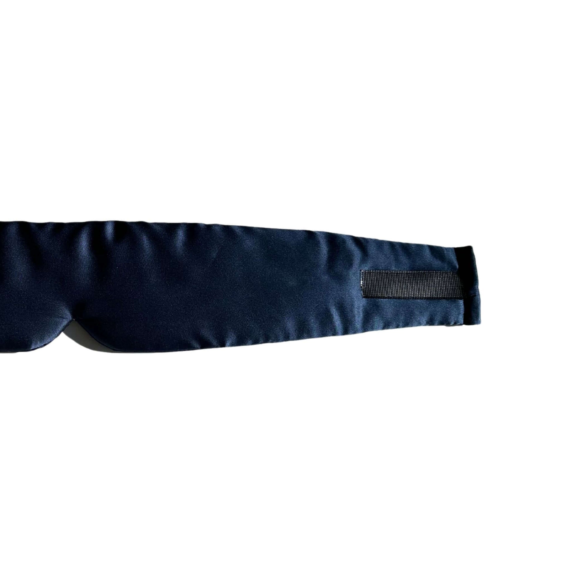 Mulberry silk sleep mask folded showing interior lining
