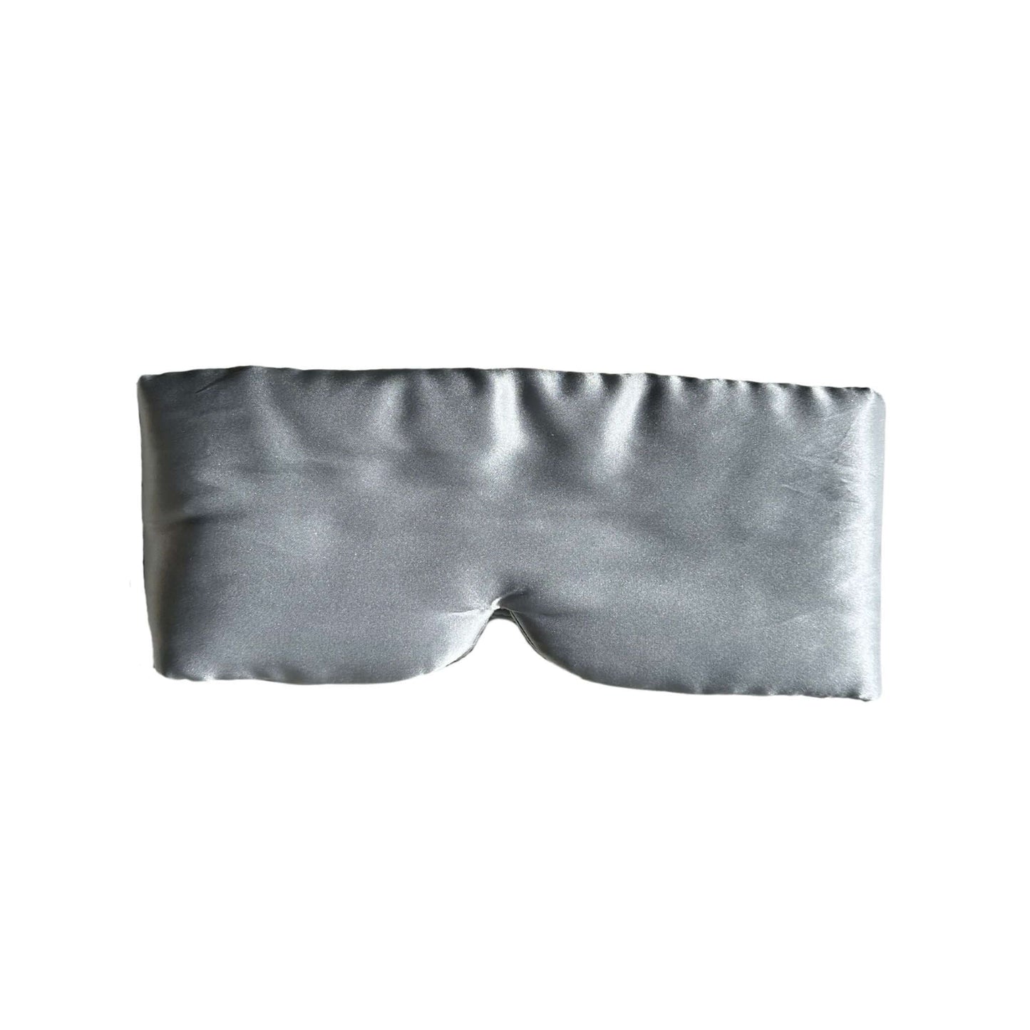 Premium silk sleep mask on white background