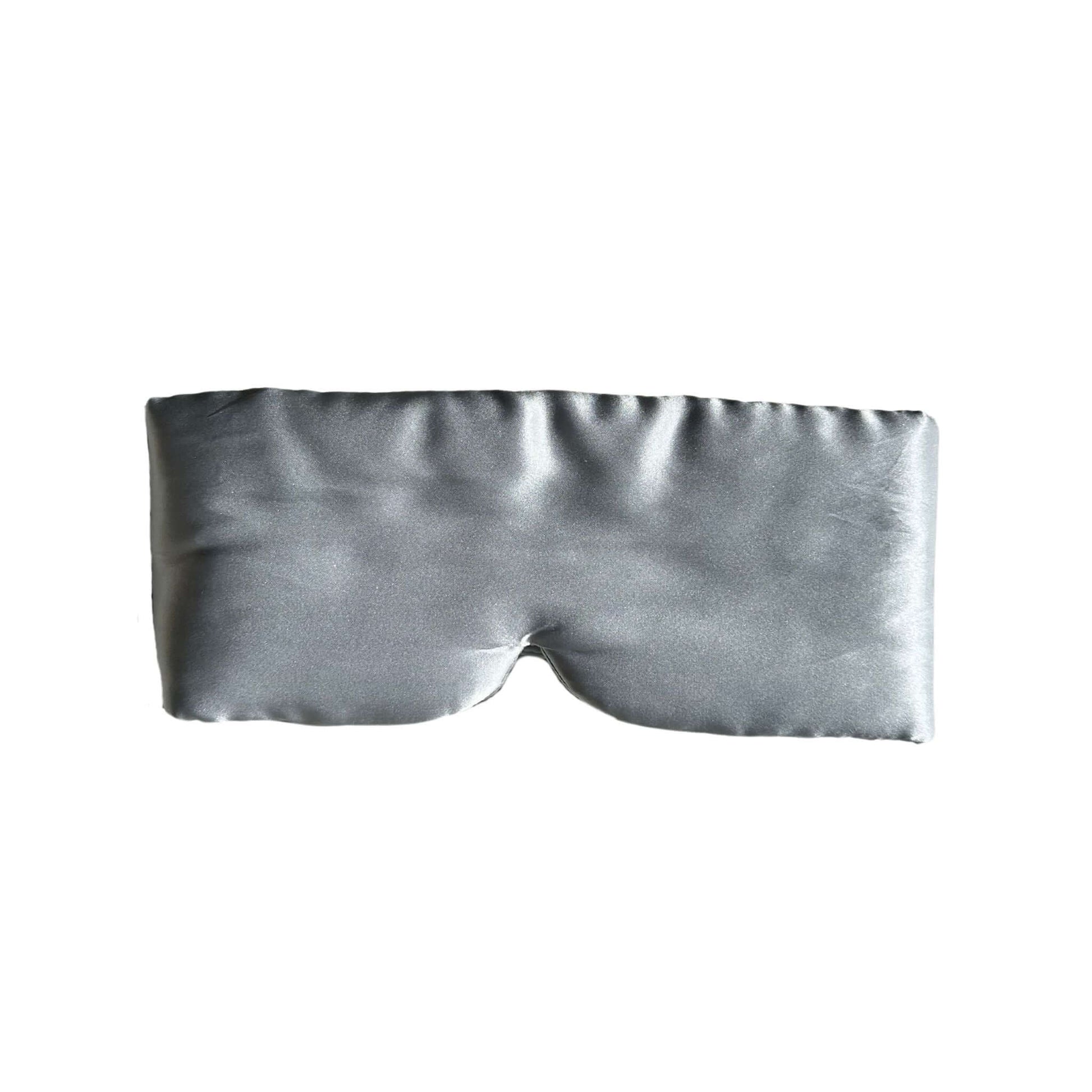 Premium silk sleep mask on white background