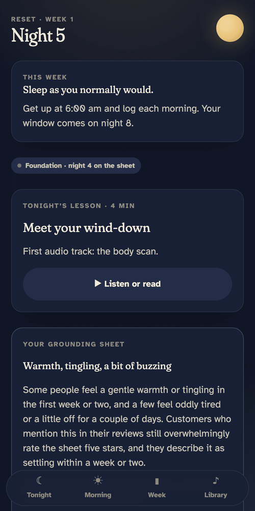 Sleep and Nervous System Reset · 12 Months - Premium Grounding