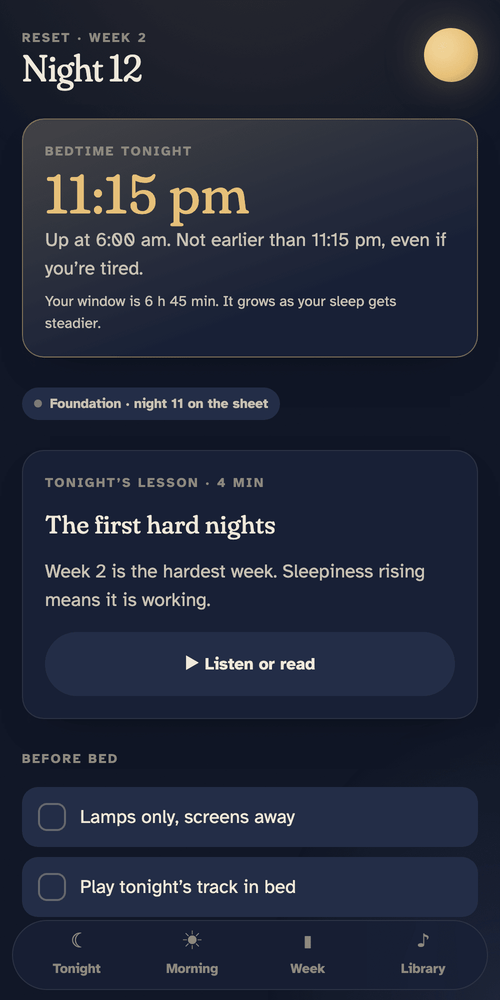 Sleep and Nervous System Reset · 12 Months - Premium Grounding