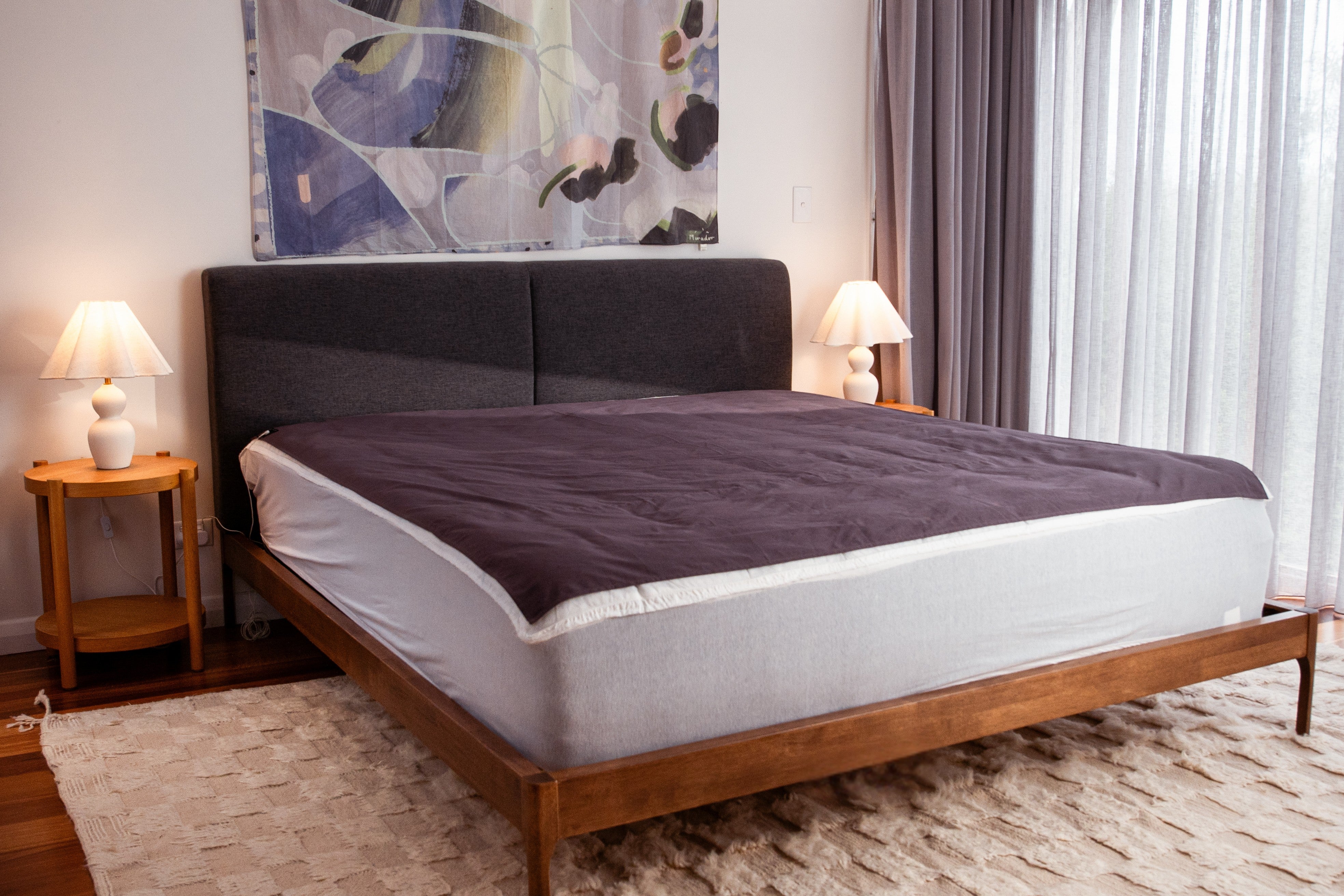 Premium Grounding Sheet on bed